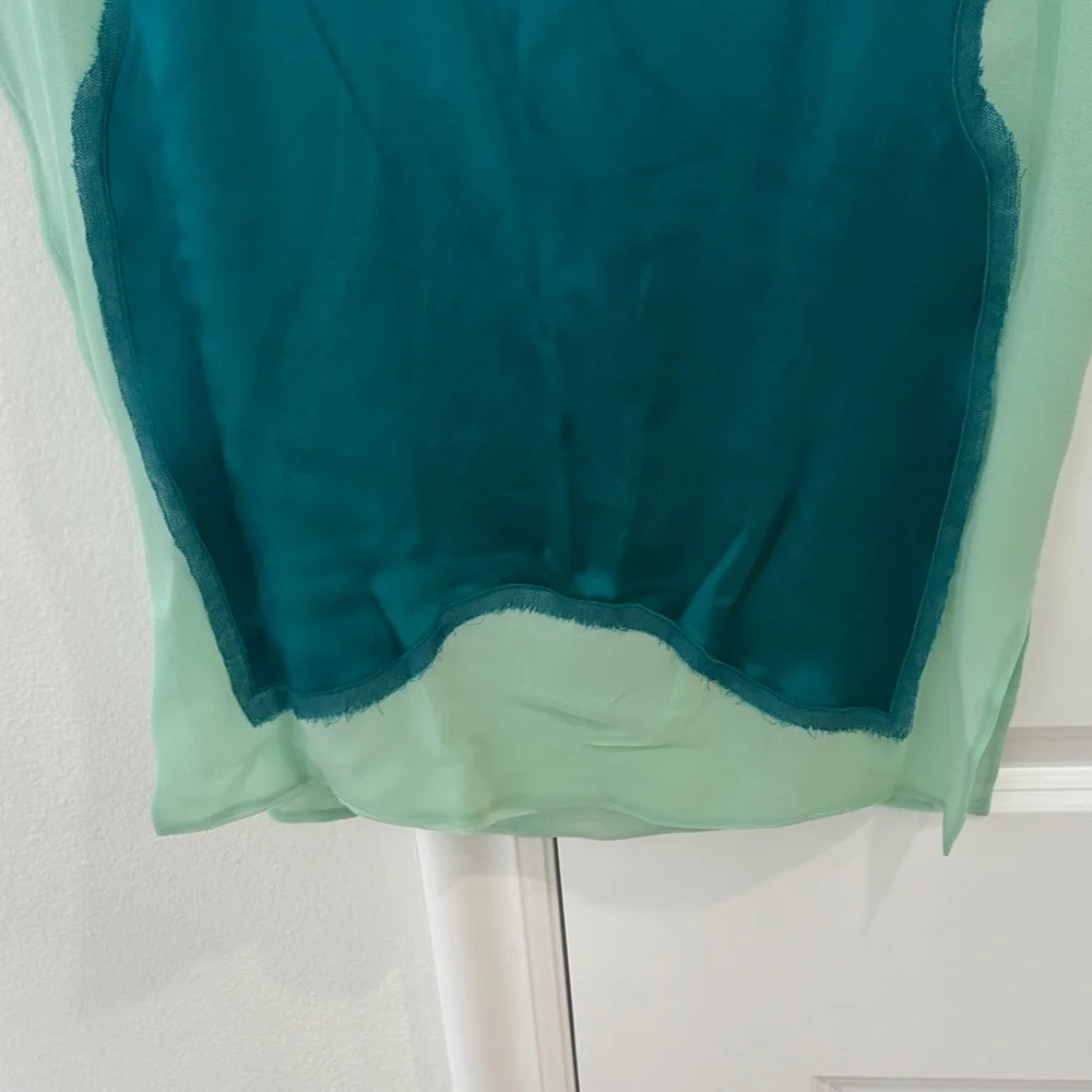 Yves Saint Laurent Teal Pencil Skirt - Picture 6 of 12